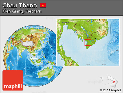 Physical Location Map of Chau Thanh