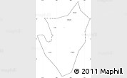 Blank Simple Map of Chau Thanh, cropped outside
