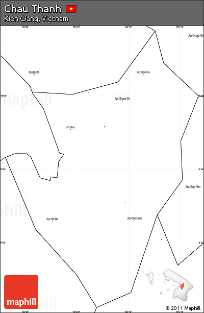 Blank Simple Map of Chau Thanh