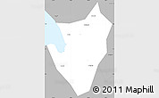 Gray Simple Map of Chau Thanh