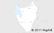 Silver Style Simple Map of Chau Thanh
