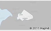Gray 3D Map of Giong Rieng, single color outside