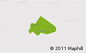 Physical 3D Map of Giong Rieng, cropped outside