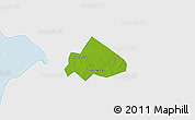 Physical 3D Map of Giong Rieng, single color outside