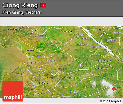 Satellite 3D Map of Giong Rieng