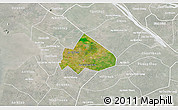 Satellite 3D Map of Giong Rieng, lighten, semi-desaturated