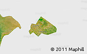 Satellite 3D Map of Giong Rieng, single color outside