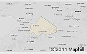 Shaded Relief 3D Map of Giong Rieng, desaturated