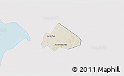 Shaded Relief 3D Map of Giong Rieng, single color outside