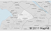 Silver Style 3D Map of Giong Rieng