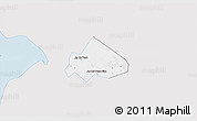 Silver Style 3D Map of Giong Rieng, single color outside