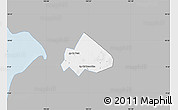 Gray Map of Giong Rieng, single color outside