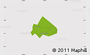 Physical Map of Giong Rieng, cropped outside