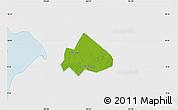 Physical Map of Giong Rieng, single color outside