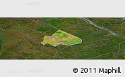 Satellite Panoramic Map of Giong Rieng, darken