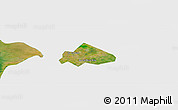 Satellite Panoramic Map of Giong Rieng, single color outside