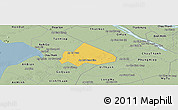 Savanna Style Panoramic Map of Giong Rieng