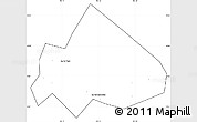Blank Simple Map of Giong Rieng, cropped outside