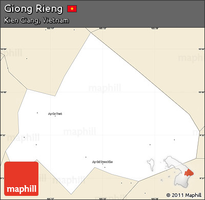 Classic Style Simple Map of Giong Rieng