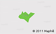 Political 3D Map of Go Quao, cropped outside