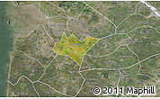 Satellite 3D Map of Go Quao, semi-desaturated