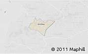 Shaded Relief 3D Map of Go Quao, lighten, desaturated