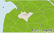Shaded Relief 3D Map of Go Quao, physical outside