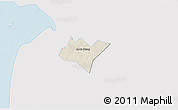 Shaded Relief 3D Map of Go Quao, single color outside