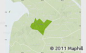 Physical Map of Go Quao, lighten