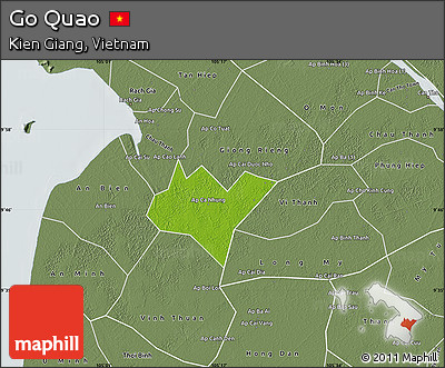 Physical Map of Go Quao, semi-desaturated