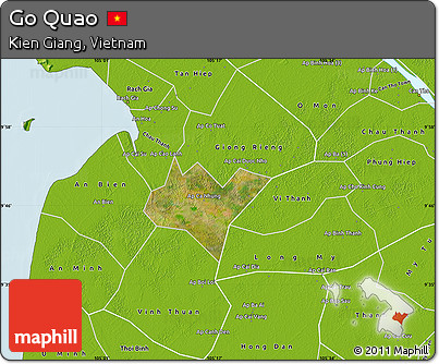 Satellite Map of Go Quao, physical outside