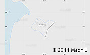 Silver Style Map of Go Quao, single color outside