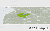 Physical Panoramic Map of Go Quao, lighten, semi-desaturated
