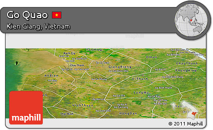 Satellite Panoramic Map of Go Quao