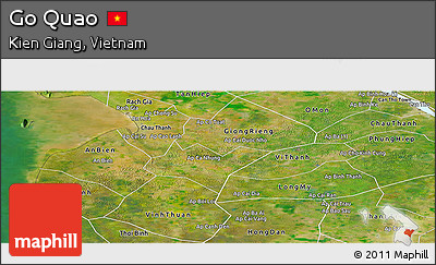 Satellite Panoramic Map of Go Quao