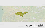 Satellite Panoramic Map of Go Quao, lighten
