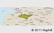 Satellite Panoramic Map of Go Quao, shaded relief outside