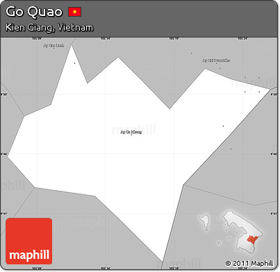Gray Simple Map of Go Quao