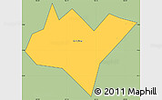 Savanna Style Simple Map of Go Quao, cropped outside