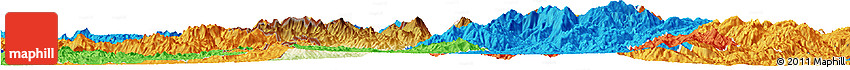 Physical Horizon Map of Dac Glay, political outside