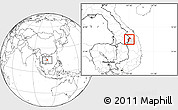 Blank Location Map of Dac Glay, highlighted parent region