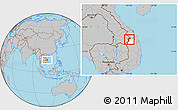 Gray Location Map of Dac Glay, highlighted parent region