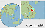 Savanna Style Location Map of Dac Glay, highlighted parent region