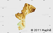 Physical Map of Dac Glay, single color outside