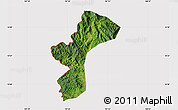 Satellite Map of Dac Glay, cropped outside