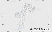 Silver Style Map of Dac Glay, single color outside