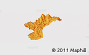 Political Panoramic Map of Dac Glay, single color outside