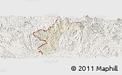 Shaded Relief Panoramic Map of Dac Glay, lighten