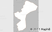 Gray Simple Map of Dac Glay, cropped outside