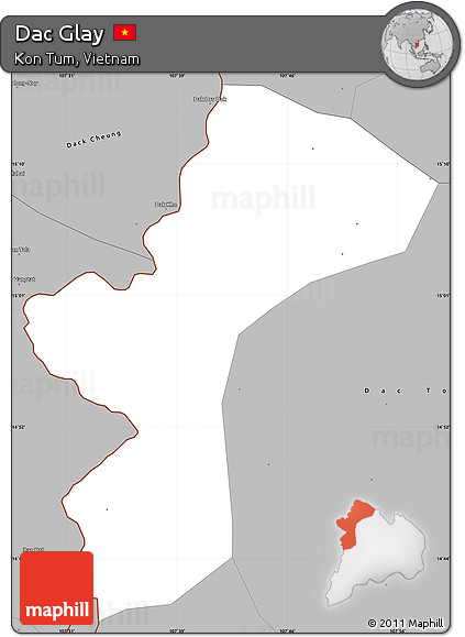 Gray Simple Map of Dac Glay